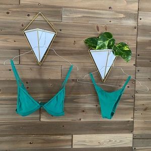 Bold green two piece bikini